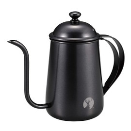 Captain Stag UW-3542 Coffee Pot, Drip Pot, Drip Kettle, Coffee Drip Pot, Fine Mouth, Full Water Capacity, 27.5 fl oz (780 ml), 18-8 Stainless Steel, Black, Product Size (W x D x H): Approx. 8.1 x 3.8
