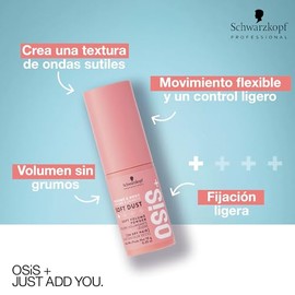 OSIS - Soft Dust Polvo de Volumen 10 g, Ideal para Cabello Largo, Fijacin Ligera, Aporta Cuerpo, Cabello Suave y Flexible, Retiene Brillo Natural,... 