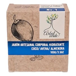 Jabón Hidratante Vegano Corporal Aclarante Antioxidante 100g