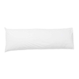 R&Z Bolster Pillow Case 100% Polycotton Blend PREGNANCY Maternity Orthopaedic Support (White, 4Ft)