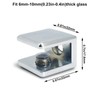Glass Shelf Bracket Glass Clamp Holder Adjustable Clamp Shelf Clip