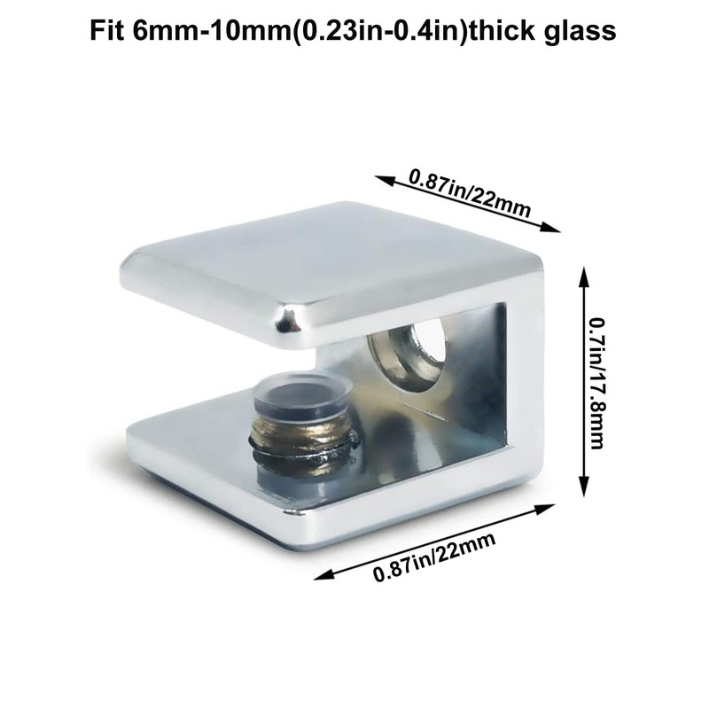 Glass Shelf Bracket Glass Clamp Holder Adjustable Clamp Shelf Clip