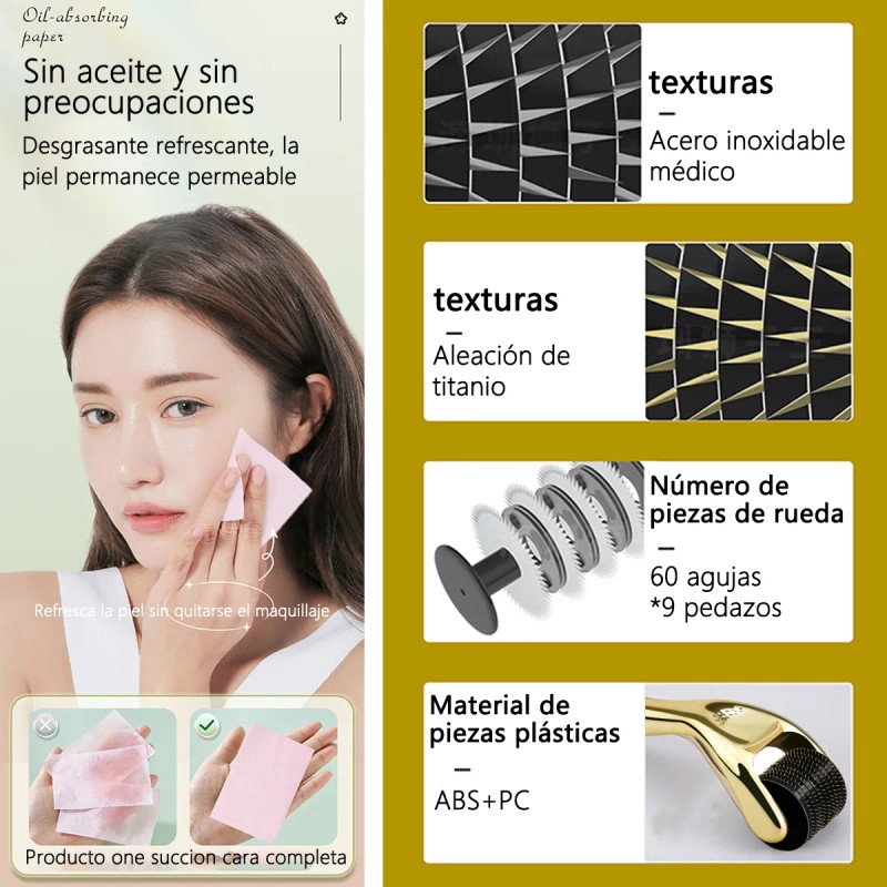 Derma Roller 0.25mm Facial Cabello O Rodillo Para Barba