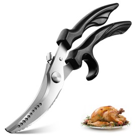 PURPLEBIRD Kitchen Scissors All Purpose - Stainless Poultry Shears Dishwasher Safe, Heavy Duty Kitchen Shears for Food, Cooking Scissor for Chicken, Fish, Turkey, Vegetable