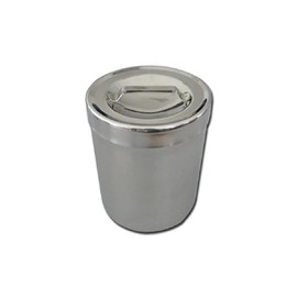 GIMA 131 Stainless Steel Glass with Lid 1 Litre 103mm x 128mm