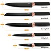elabo 6-Piece Premium Kitchen Knife Set with Block – Stainless