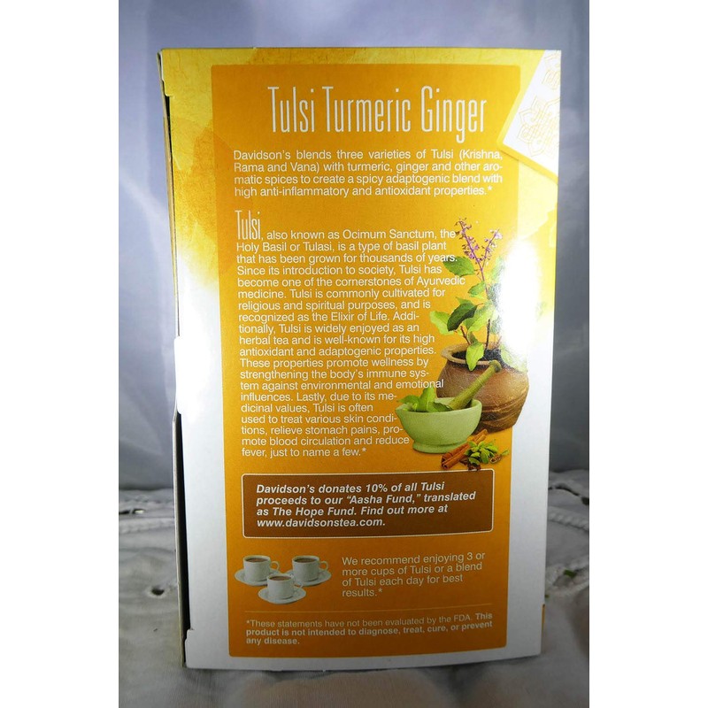 Tea Bag Box 25 Organic, Tulsi Turmeric Ginger