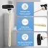 Hibbent 2 Pack Toilet Handle Replacement Compatible with TOTOTHU004-CP Trip