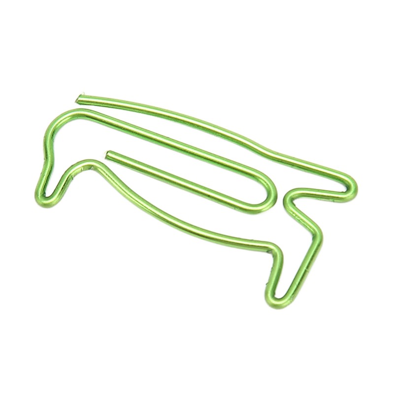 100Pcs Paper Clips Cute Unique Penguin Shape Electroplating Process Lightweight