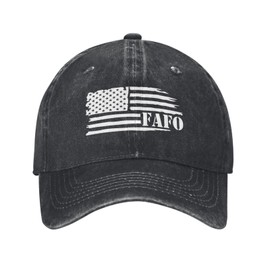 zhusear Fafo Hat Around and Find Out Fafo You Baseball Caps for Trucker Adjustable Hats Fashionable Cap Black Baseball Hat