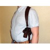 100% Leather Shoulder Gun Holster Ruger lc9, Makarov, Bersa Thunder,