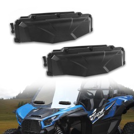 AUCHIVES UTV Windshield Vent Self Install Kit, 2pcs Windscreen Ventilation Defrost Defog Accessories for Hard Coated Polycarbonate Windshields, Compatible with Can Am Maverick X3