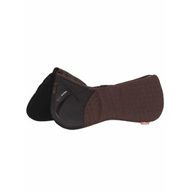 LeMieux ProSorb Plain 3 Pocket Quilted Half Pad - Brown Medium
