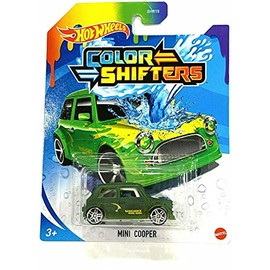 DieCast Hotwheels Color Shifters Mini Cooper [Green/Yellow]