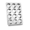 Herogo Muffinform, 12 Muffins Edelstahl Muffinblech, Metall Muffin Backform für