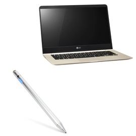 BoxWave Stylus Pen Compatible with LG Gram 14Z950 - AccuPoint Active Stylus, Electronic Stylus with Ultra Fine Tip - Metallic Silver