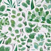 Doraking 45PCS Boxed DIY Decoration Green Leaves Adhesive Paper Stickers