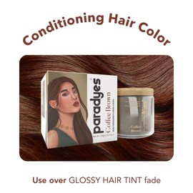 paradyes Top-Up Semi-Permanent Coffee Brown Diy Conditioner Based Hair Colour, 120 Gm,All,1 Count
