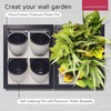 Awesome Plant Wall Garden 4 Vertical Wall Planter, 4 Pots