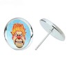 Heat Miser Stud Earring, Silver