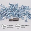 SKIR'CO (300 pcs) Zinc Plated Steel Wood Screws 4.0 x