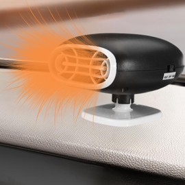 Car Heater,12V/150W 360° Rotatable Fast Heating Quickly Defrost Defogger 2 in1 Automobile Windshield Heating Fan/Cooling Fan