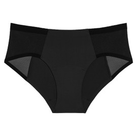 KNIX Shadow Mesh Leakproof Boyshort - Period Underwear for Women - Black, XXX-Large (1 Pack)