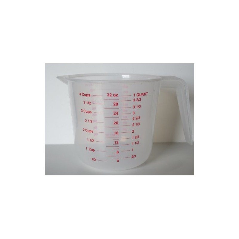 1 Liter / 4 Cup Measuring Cup Plastic