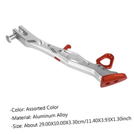Mikinona 1pc Durable Aluminum Alloy Motorcycle Feet Holder Easy Install Kickstand Support for Safe Parking Professional Motorbike Accessory for Enhanced Stability