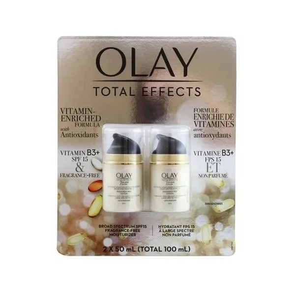 Olay Total Effects Crema Facial 2x50 Ml Antiedad Hidratacion Tipo