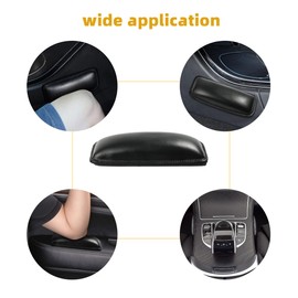 YAKEFLY 2 Pack Soft Car Center Console Knee Leg Elbow Cushion Pad,Universal Leather Car Armrest Pillow Car Knee Cushion Elbow Pillow Thigh Support Comfort Pillow,Automotive Interior Accessories