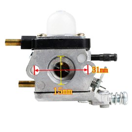 QAZAKY Carburetor Compatible with C1U-K54A Echo 2 Cycle Mantis Tiller String Trimmer 7222 7222E 7222M 7225 7230 7240 7920 7924 TC210 TC2100 LHD1700 HC1500 Cultivator Zama C1U-K17 K27 K27A K46 K54 K82