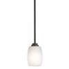 Kichler Eileen 8" 1 Light Mini Pendant with Satin Etched