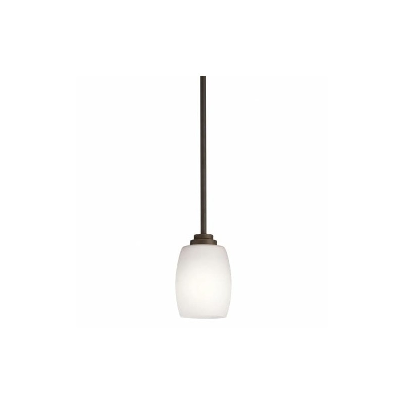 Kichler Eileen 8" 1 Light Mini Pendant with Satin Etched