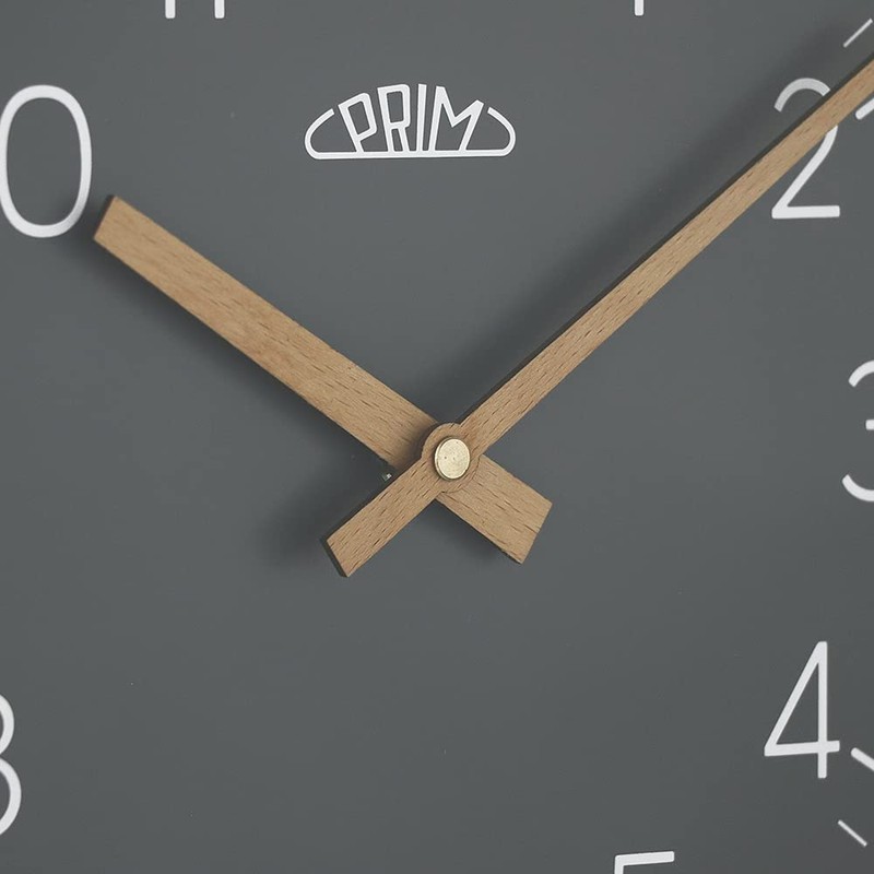PRIM Grey Wooden Wall Clock Wall Clock Will Satisfy Everyone,
