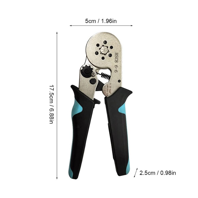 Wire Crimping Tool, 6-6 Tube Terminal Crimping Plier, Wire Ferrule