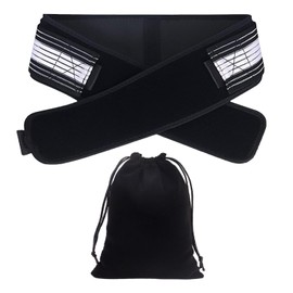 ZGDEIWGF 1 Lower Back Support Belt, 1 Storage Bag, Lumbar Support for Women, Adjustable Lumbar Support Belt, Elastic Support Belt