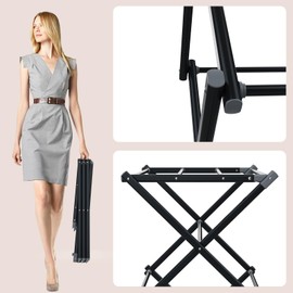 SsngygHme Drying Rack for Laundry, Foldable Clothes Drying Rack, Small Collapsible Dry Rack for Clothes, Use for Indoor & Outdoor Drying Clothes, 40"x29"x14.5"(White)