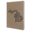 Michigan Great Lakes State Notebook - Detailed Map Engraving, Ideal