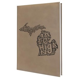 Michigan Great Lakes State Notebook - Detailed Map Engraving, Ideal for Michiganders and Lake Enthusiasts