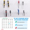 Hanaive 4 Pieces Pegboard Pliers Holder, Holds 11 Plier Per