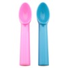 DGBRSM 2PCS Plastic Ice Cream Fruit Scoop Blue Pink 7.2x1.2