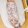 Large Premium Knit Baby Swaddle Receiving Blanket Flora by Copper