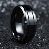 King Will Classic Men 8mm Black Tungsten Carbide Rings Polished
