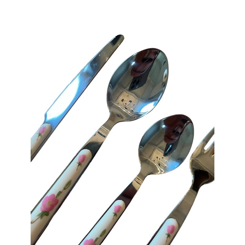 Franciscan Desert Rose New Franciscan Desert Rose Flatware. 5-piece Place