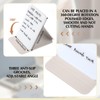 Dunzoom 2 Pcs Small Glass Desktop Whiteboard with Reversable Stand