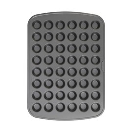 GoodCook 48-Cup Nonstick Steel Mini Cupcake and Muffin Pan, Gray