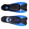 Short Diving Training Fins Full Foot AntiSlip Soft Flippers for