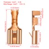 Heschen female spade quick splice crimp terminals 6.3mm crimp connector