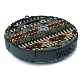 MightySkins Skin for iRobot Roomba 675 Minimal Coverage - Cabin Stripes | Protective, Durable, and Unique Vinyl Decal wrap Cover | Easy to Apply, Remove, and Change Styles | Made in The USA